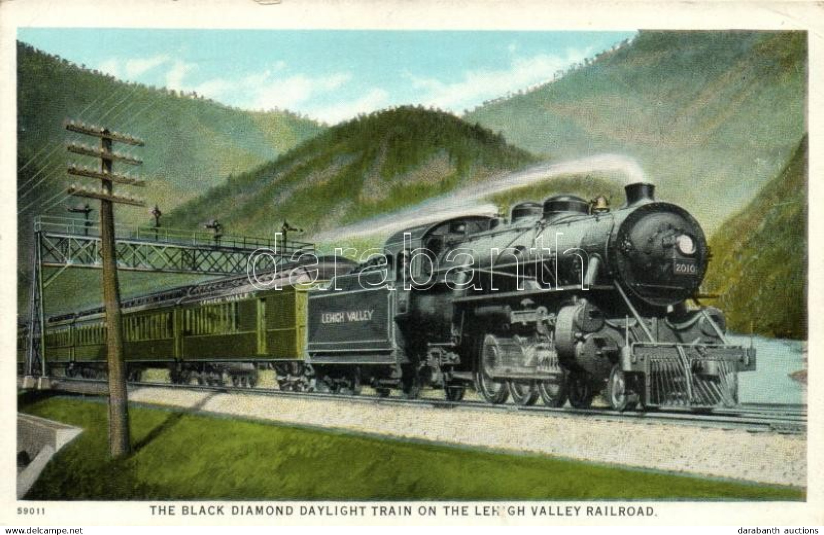 ** T2/T3 The Black Diamond Daylight Train On The Lehigh Valley Railroad, Locomotive (EK) - Non Classés