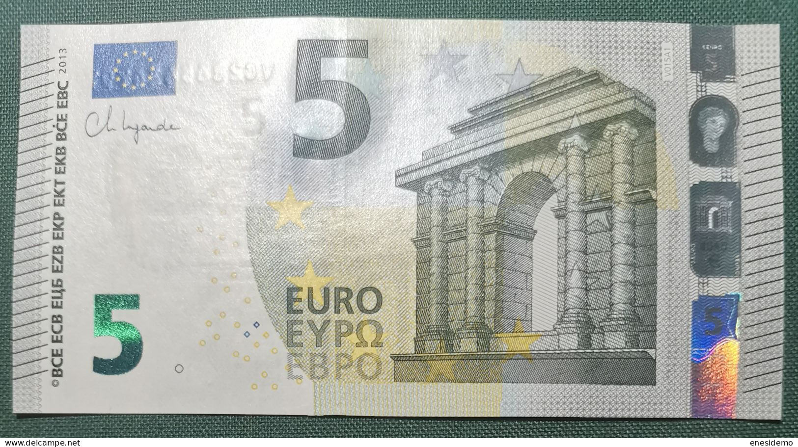 5 EURO SPAIN 2013 LAGARDE V015A1 VC SC FDS UNCIRCULATED PERFECT - 5 Euro