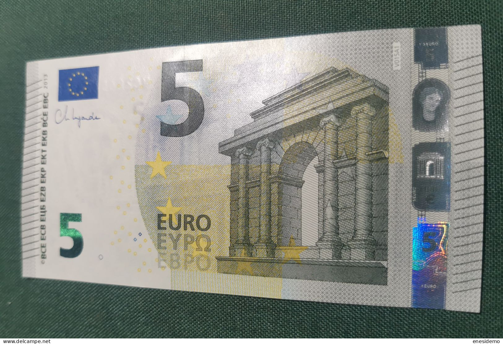 5 EURO SPAIN 2013 LAGARDE V015A1 VC SC FDS UNCIRCULATED PERFECT - 5 Euro