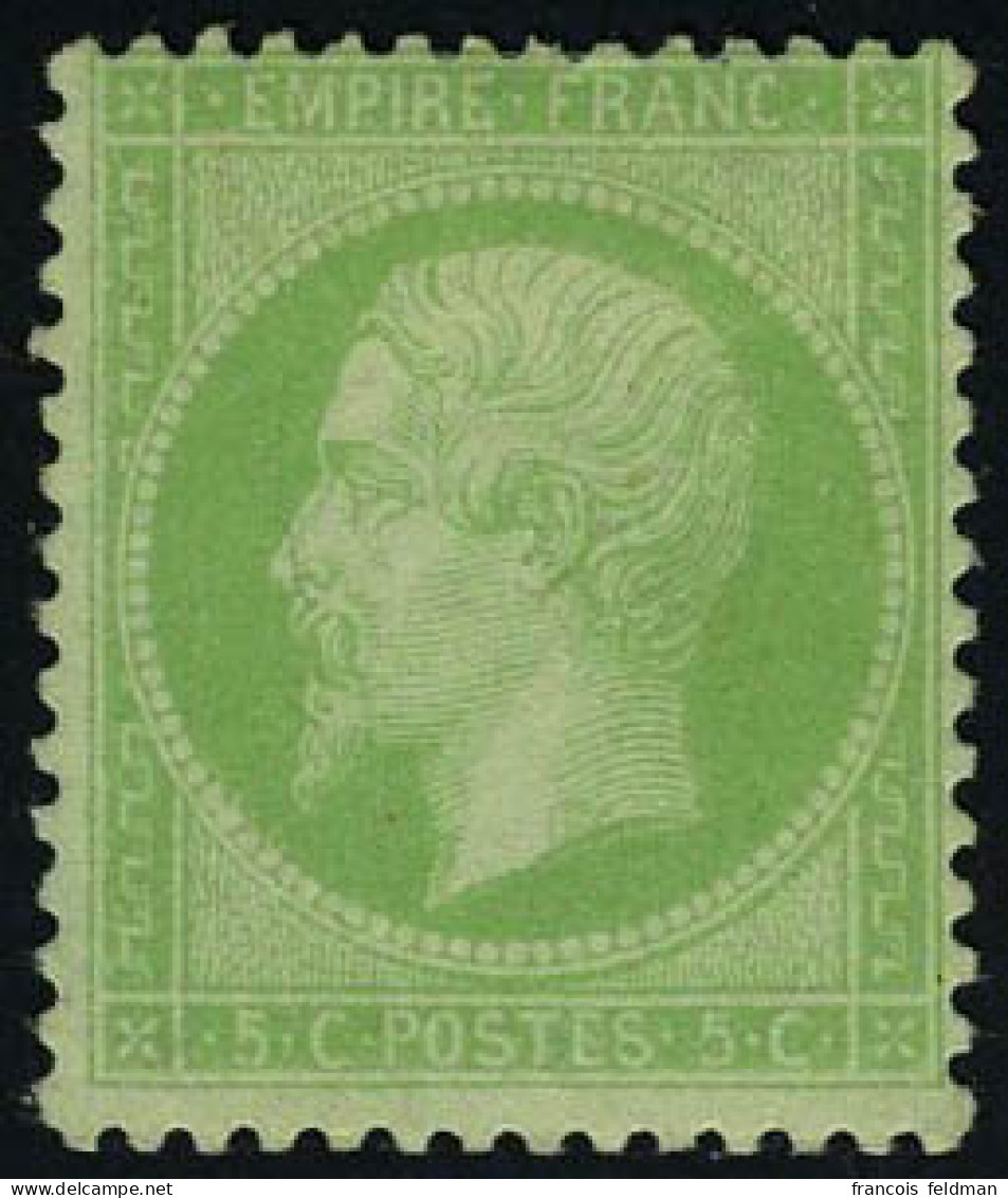 Neuf Avec Charnière N° 20, 5c Vert, T.B. Signé A.Brun - Andere & Zonder Classificatie