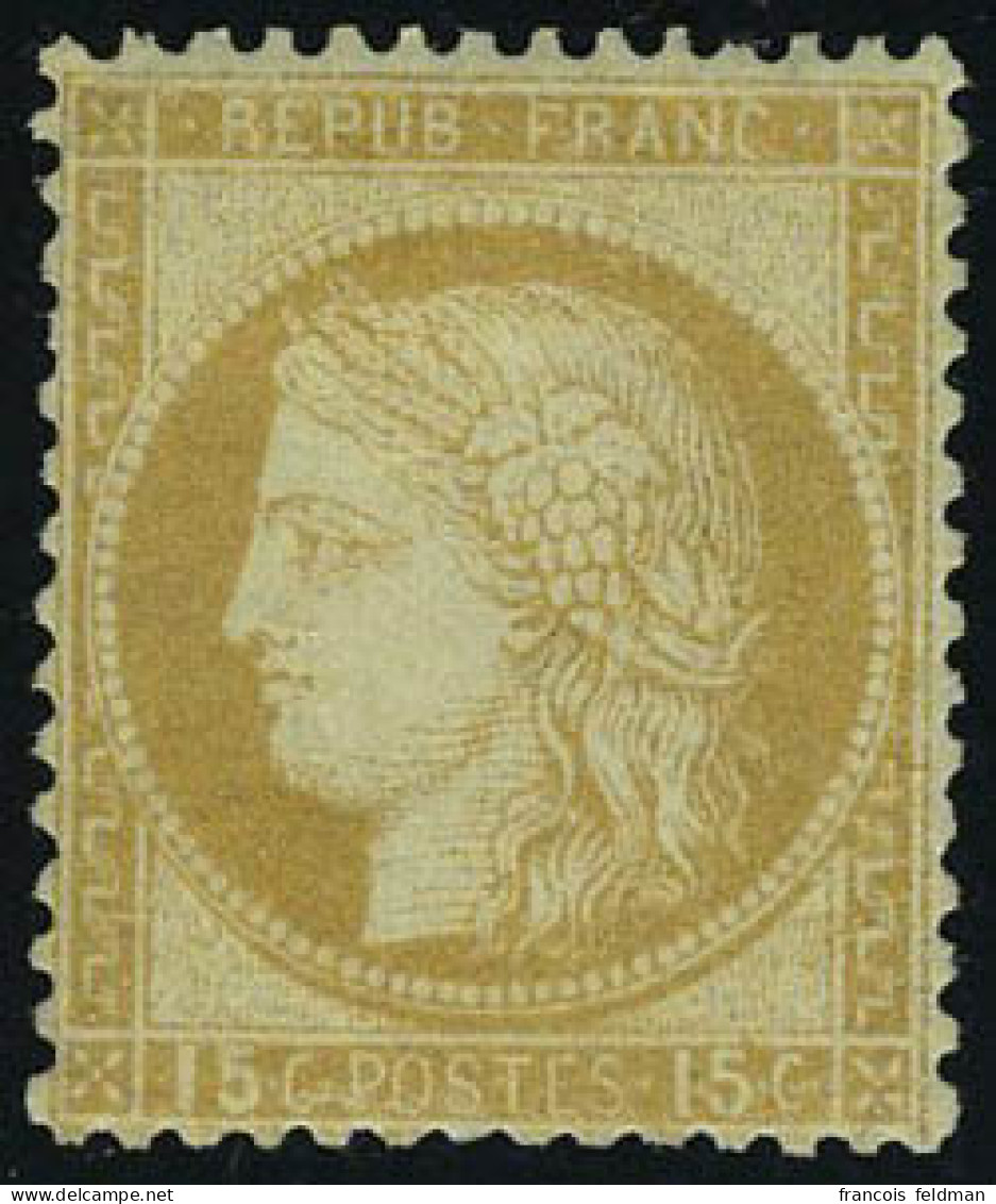 Neuf Avec Charnière N° 55, 15c Bistre, TB - Andere & Zonder Classificatie