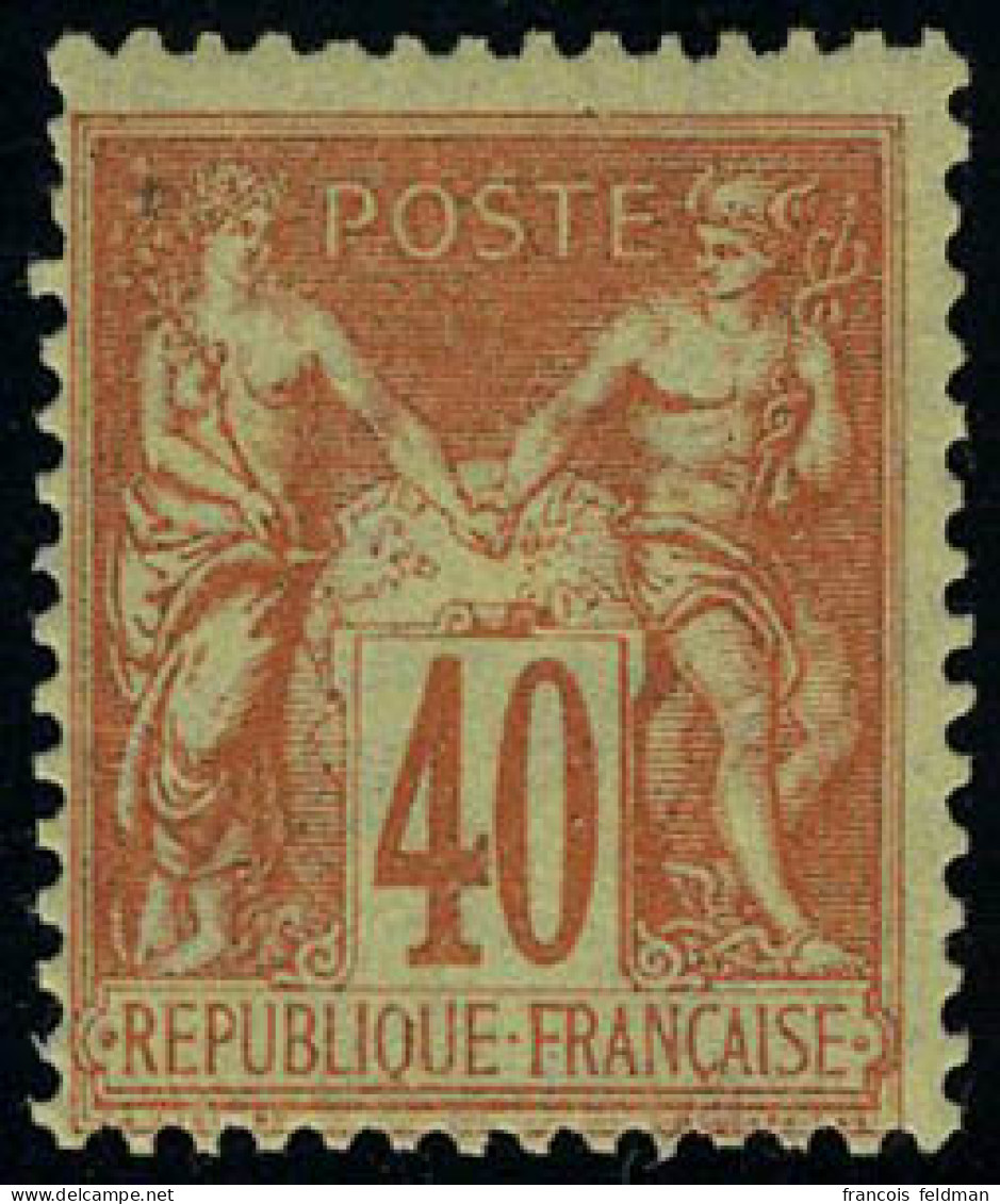 Neuf Avec Charnière N° 94, 40c Orange, Type II, T.B. - Other & Unclassified