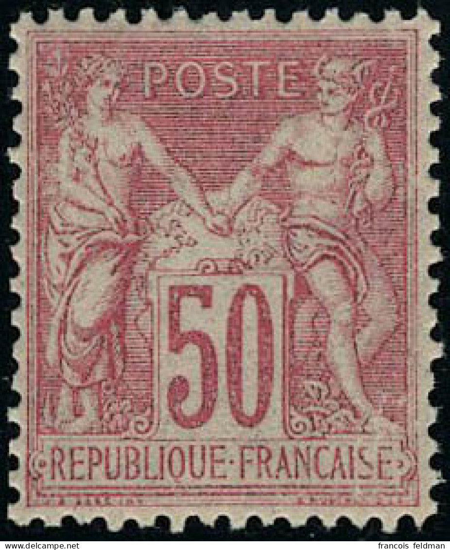 Neuf Sans Charnière N° 104, 50c Rose, Centrage Parfait, Superbe - Other & Unclassified