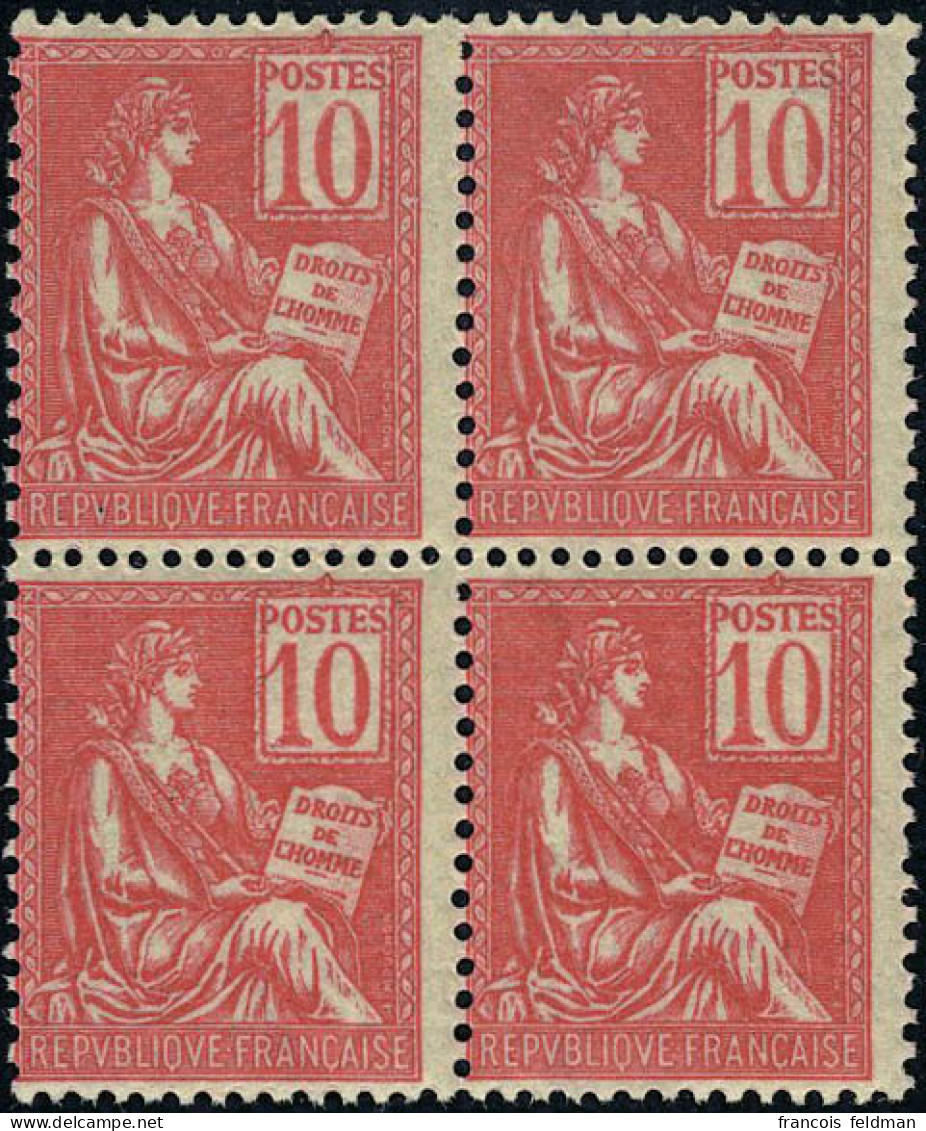 Neuf Sans Charnière N° 112, 10c Rose, Bloc De 4, TB - Other & Unclassified