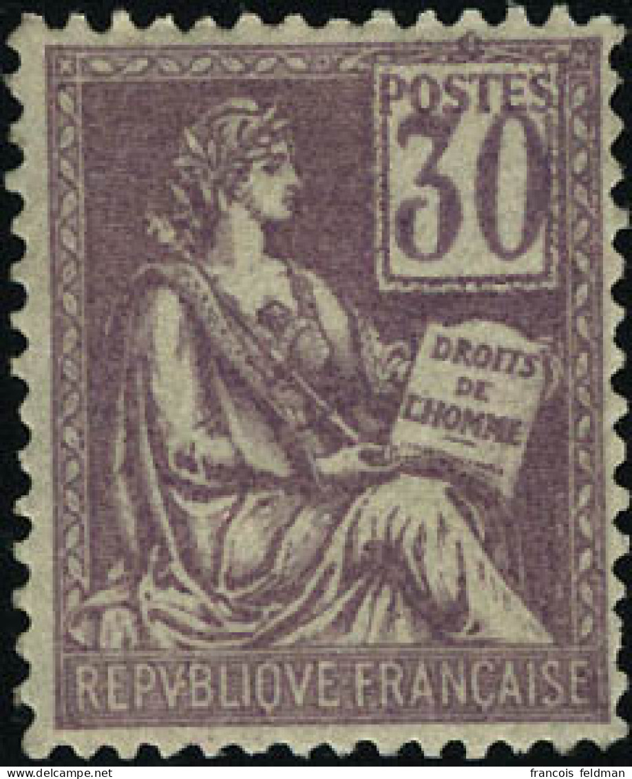 Gomme Non Originale N° 115. 30c Violet, Bien Centré, T.B. - Autres & Non Classés