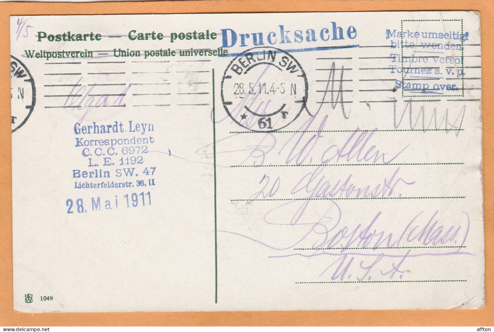 Schoeneberg Germany 1911 Postcard Mailed - Schöneberg