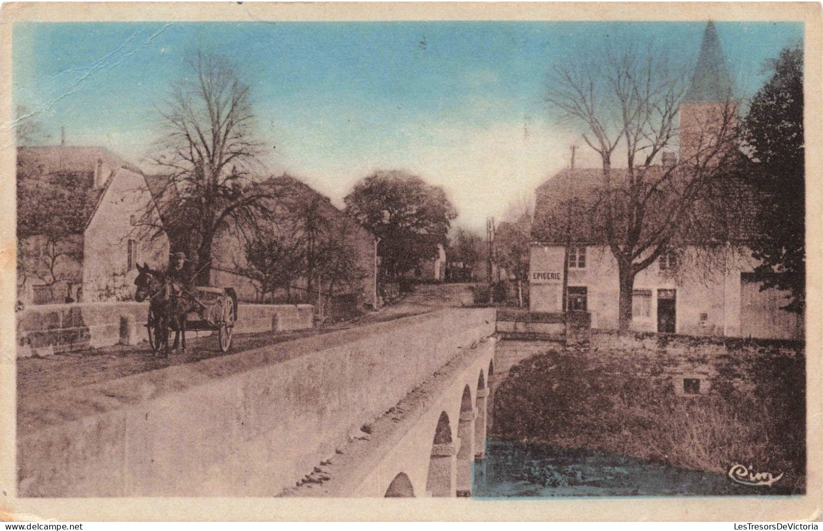 FRANCE - Saint-Maurice-sur-Vingeanne - Le Pont Et L'église - Colorisé - Carte Postale Ancienne - Dijon