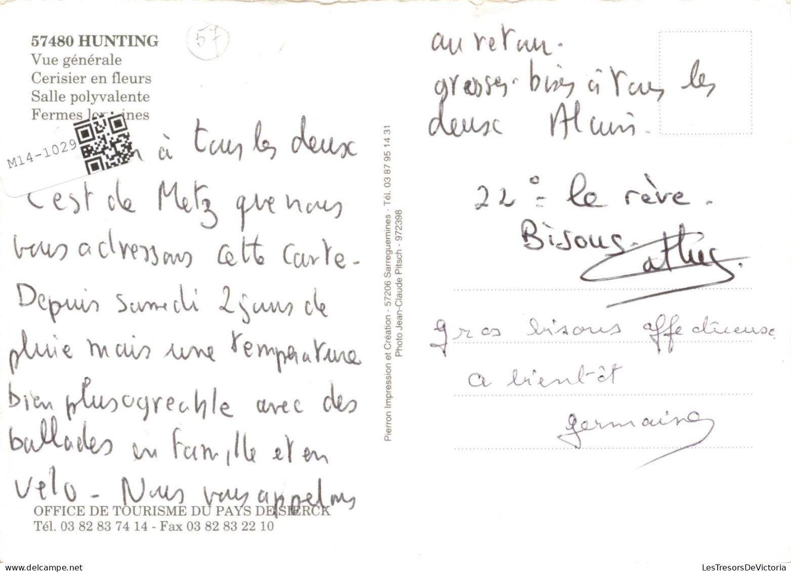 FRANCE - Hunting - Vue Générale - Salle Polyvalente - Colorisé - Carte Postale Ancienne - Thionville