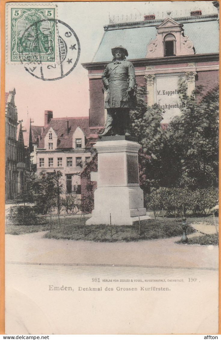 Emden Germany 1908 Postcard - Emden