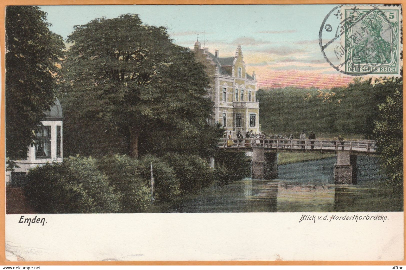 Emden Germany 1908 Postcard - Emden