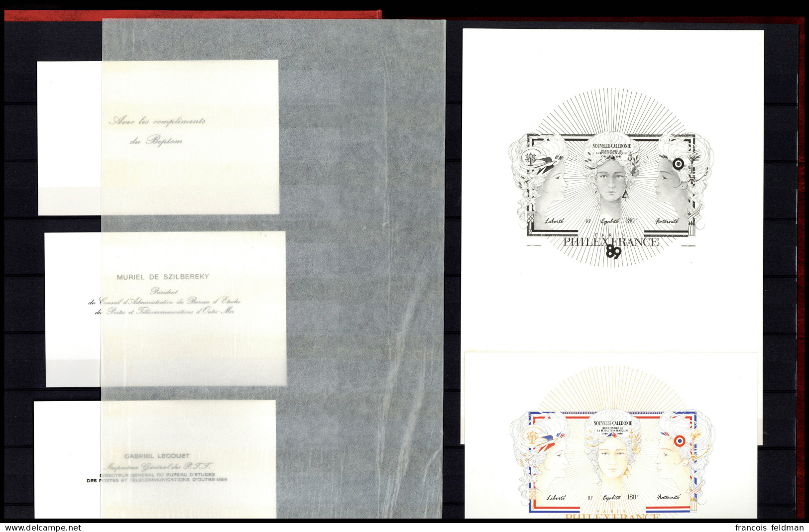 Neuf Sans Charnière 1989, Philexfrance 6 Pays : Nelle Calédonie, Polynésie, SPM, TAAF, Wallis, Timbres Et  Blocs émis Po - Sonstige & Ohne Zuordnung