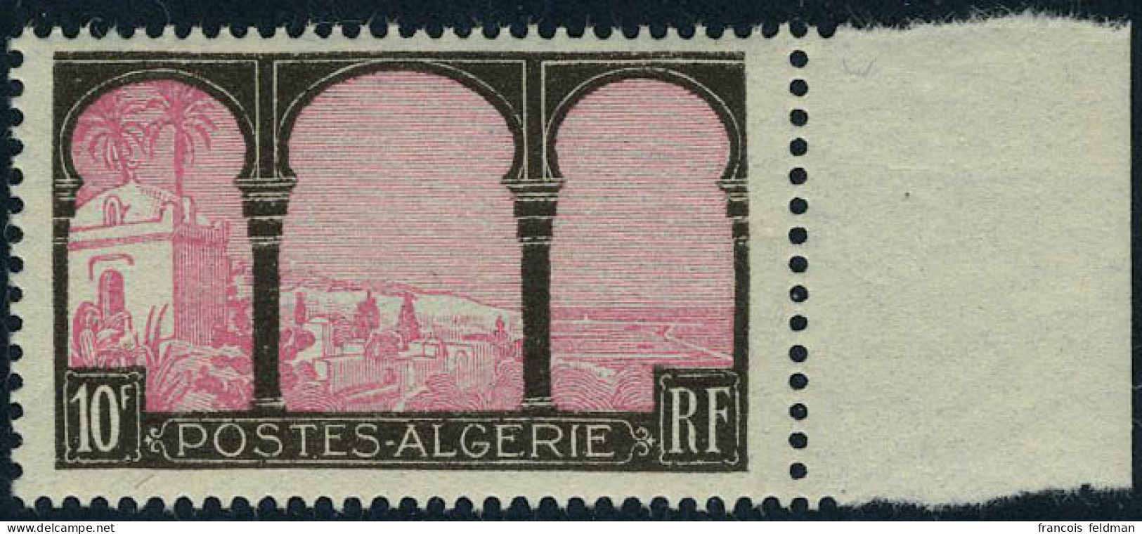 Neuf Sans Charnière N° 84, 10F Rose Et Brun, TB - Autres & Non Classés