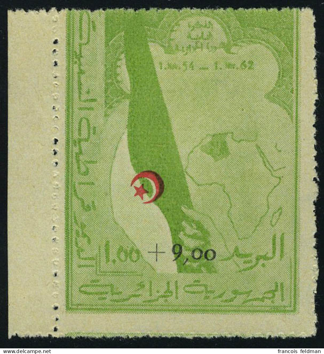 Neuf Avec Charnière N° 363A, 1.00 + 9.00 Chouada, Piquage à Cheval, Bdf, T.B. - Autres & Non Classés