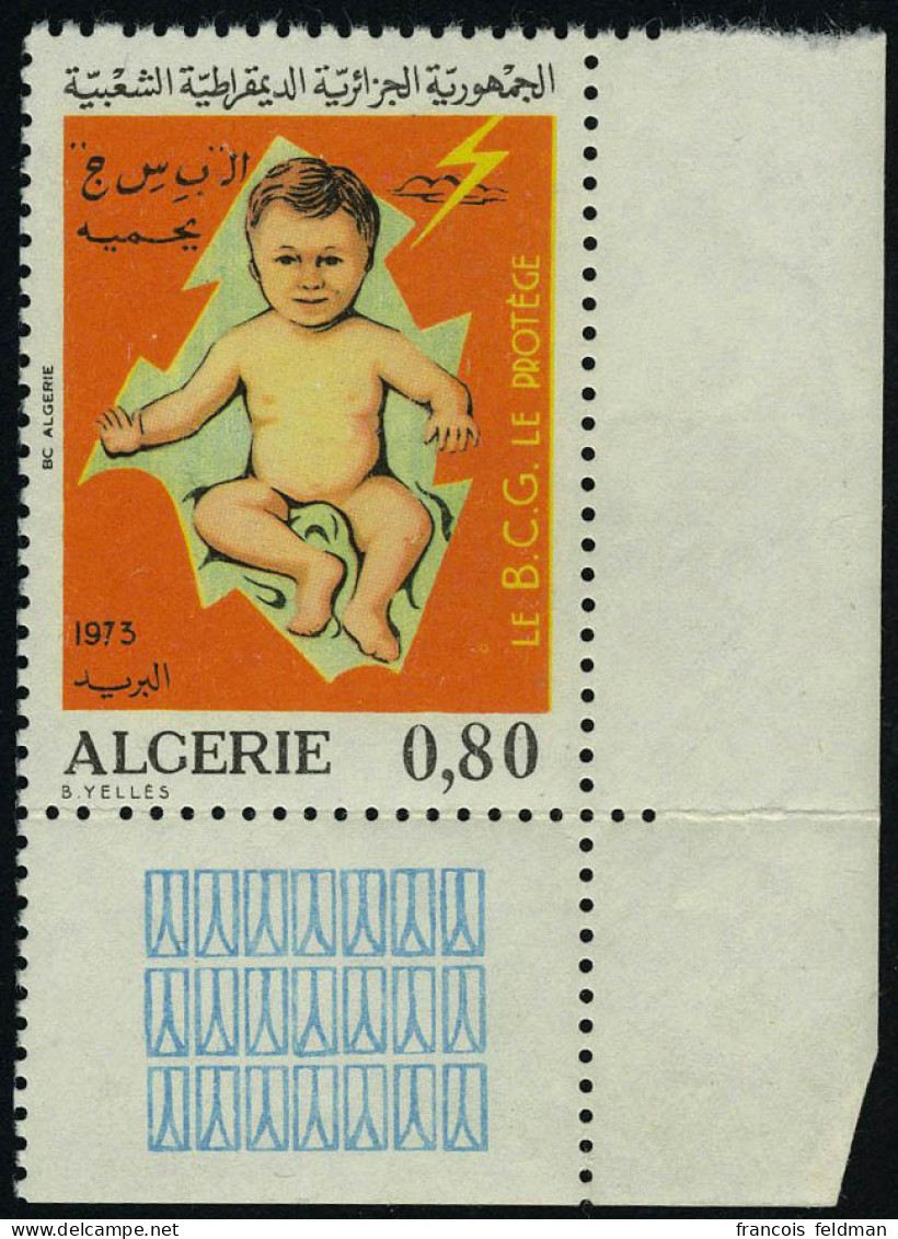 Neuf Sans Charnière N° 581a, 80c Tuberculose Millésime 1973 T.B. - Sonstige & Ohne Zuordnung