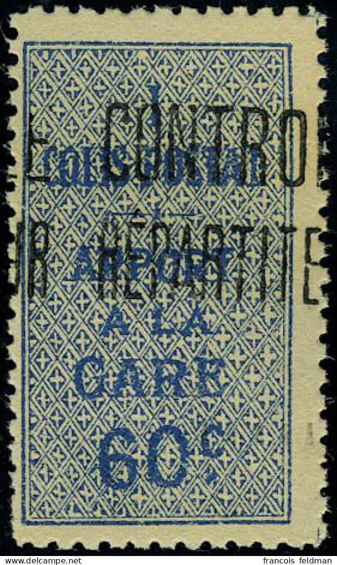 Neuf Sans Charnière N° 7c, 60c Bleu, TB - Other & Unclassified