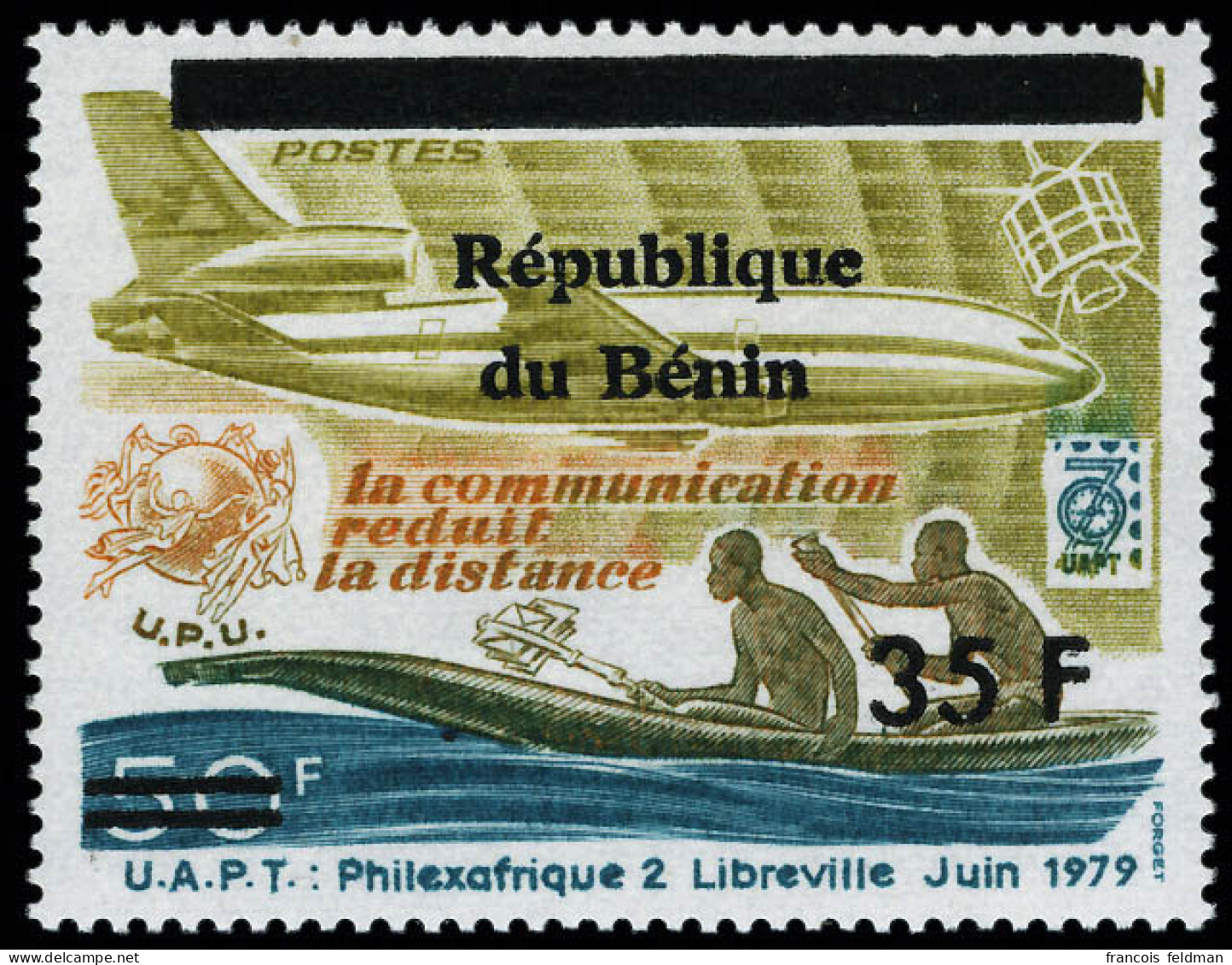 Neuf Sans Charnière Philex - Afrique II, 15f Et 35f Sur 50f Surchargés République Du Benin, Michel N° 1109 Et 1110. T.B. - Otros & Sin Clasificación