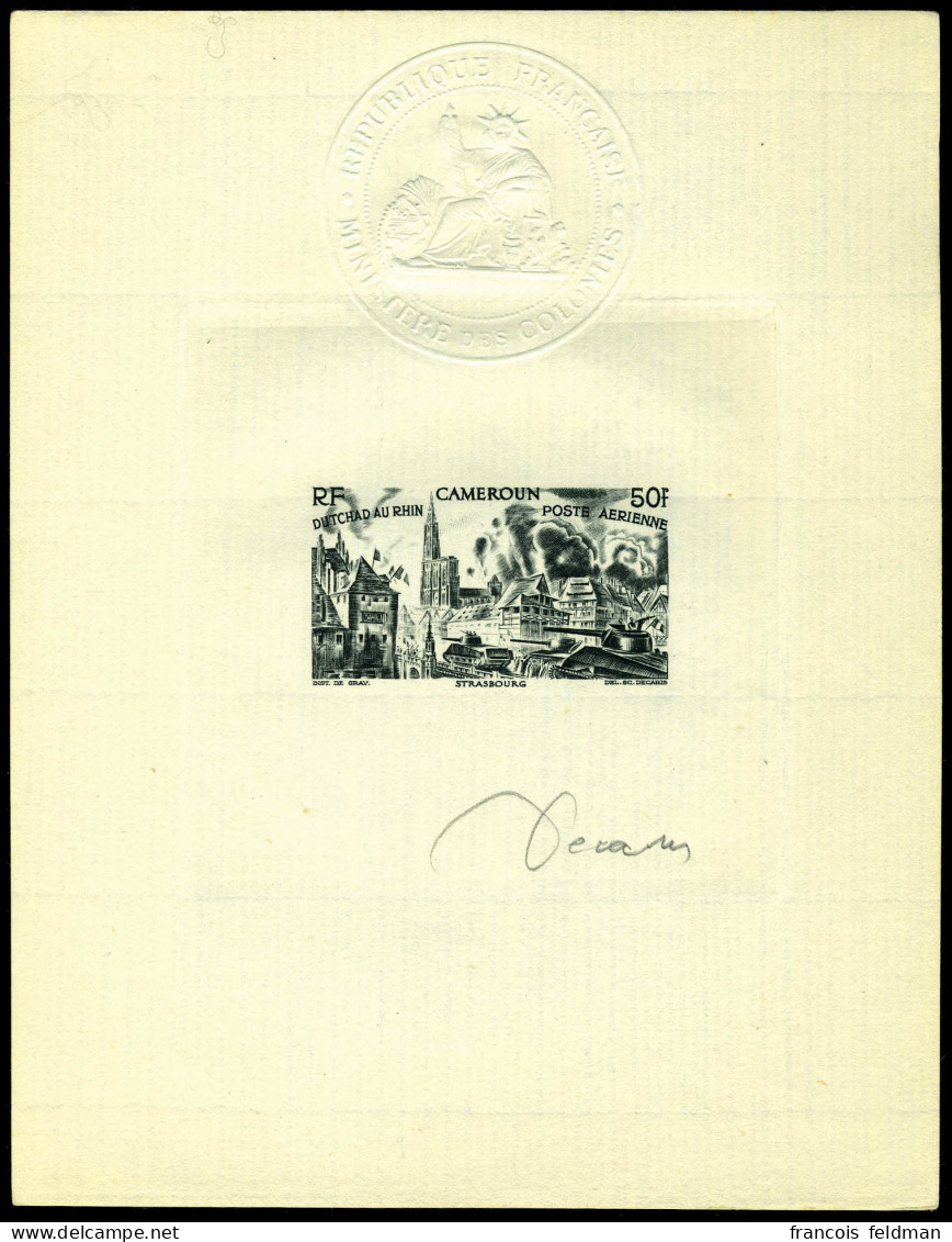 N° 32/37, La Série Tchad Au Rhin, 6 Epreuves D'Artiste Dignées Decaris + Cachet à Sec Du Ministère, TB - Photo WEB - Andere & Zonder Classificatie