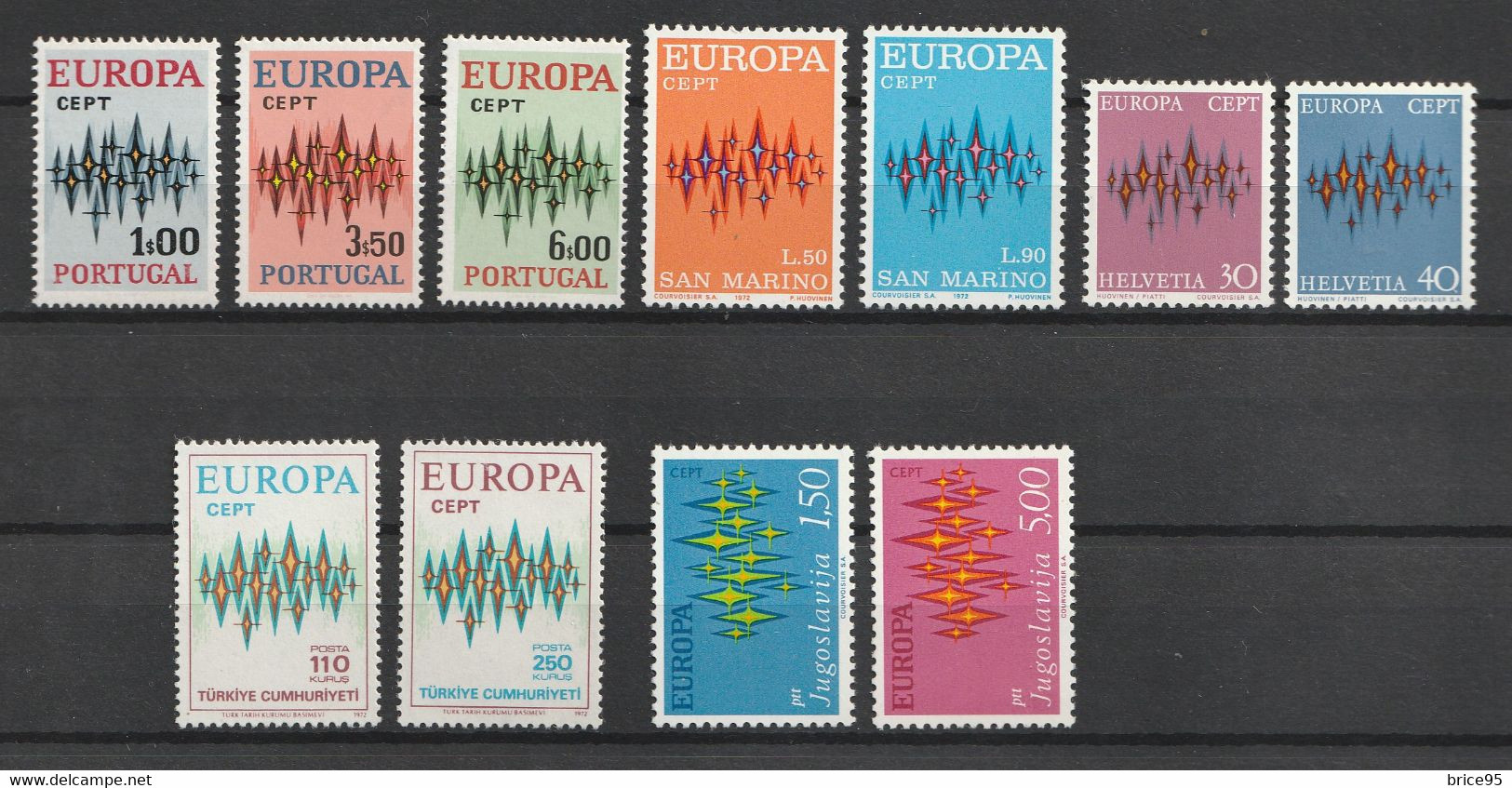 Europa - Année Complète - Neuf Sans Charnière ** - 1972 - 1972