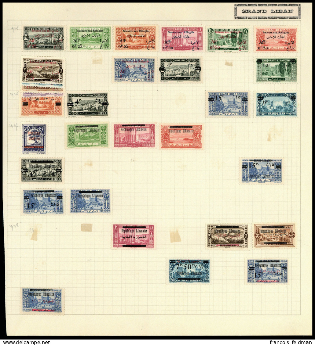 Neuf Avec Charnière Collection Assez Complète Du Début à 1945 Avec PA, Taxe S/feuilles D'album, Bon état Général - Ph. W - Sonstige & Ohne Zuordnung