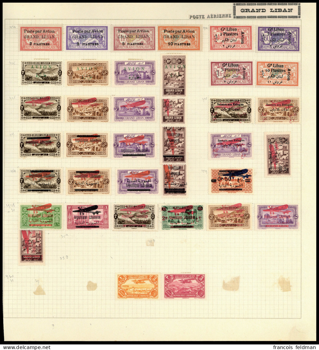 Neuf Avec Charnière Collection Assez Complète Du Début à 1945 Avec PA, Taxe S/feuilles D'album, Bon état Général - Ph. W - Other & Unclassified