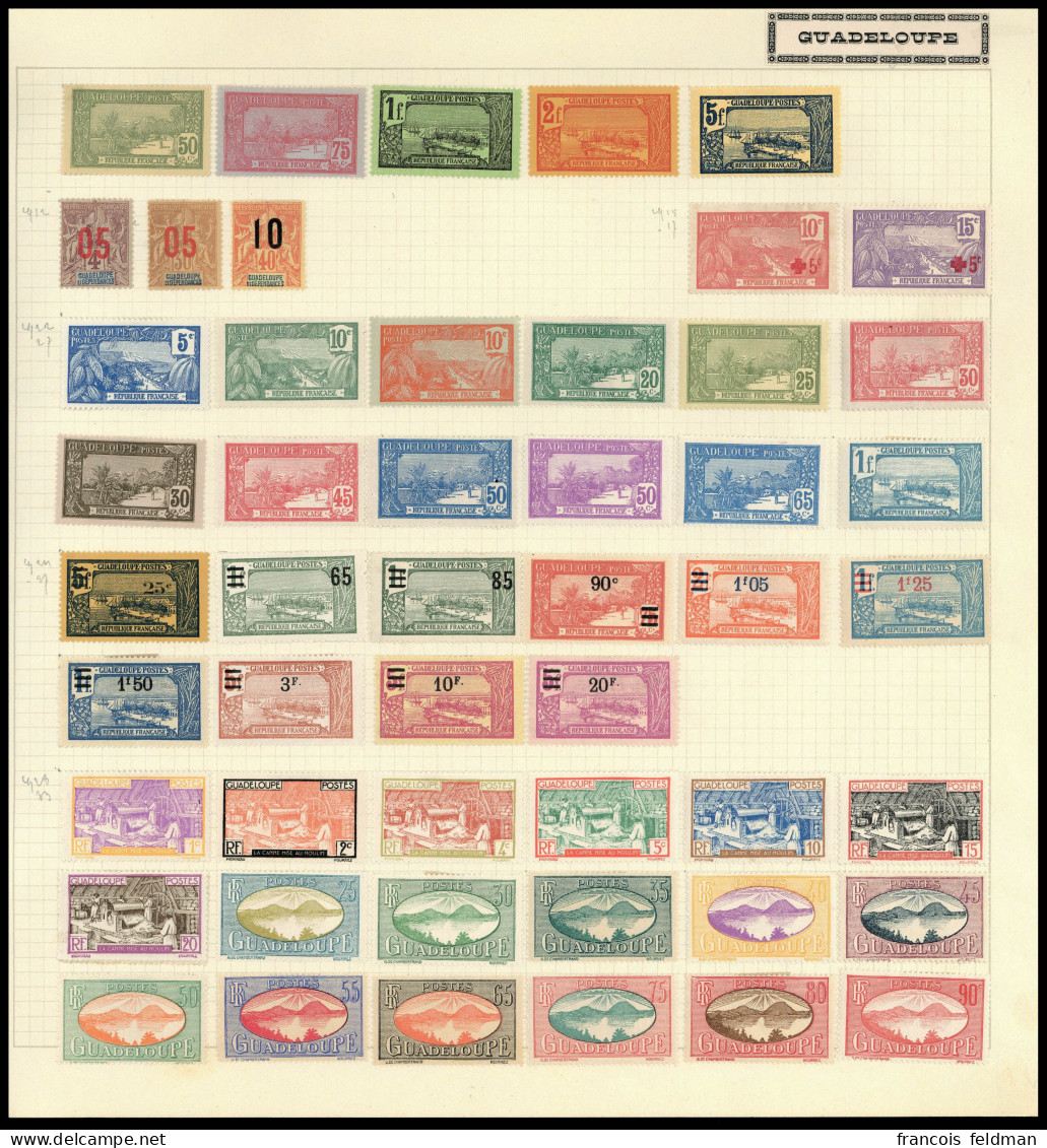 Neuf Avec Charnière Collection Des Origines à 1947 + PA + Taxe S/feuilles D'album, Bon état Général - Ph. WEB - Otros & Sin Clasificación