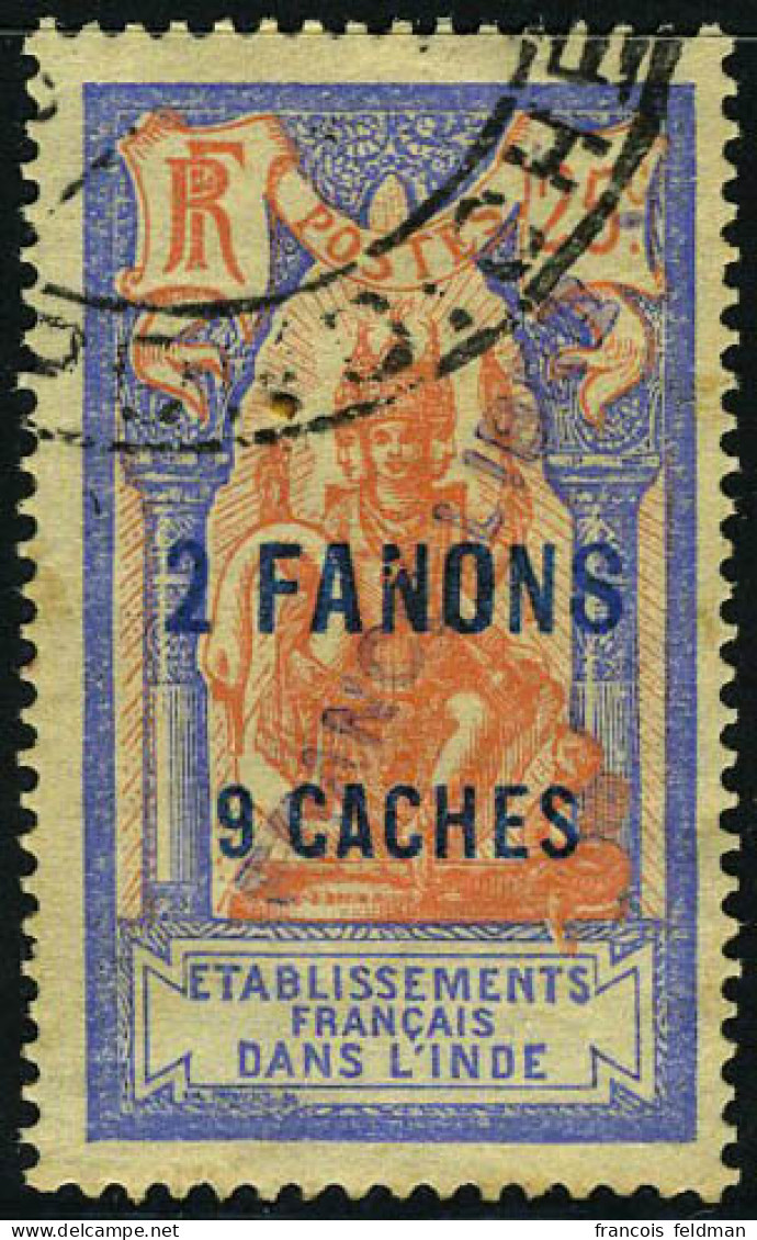 Oblitéré N° 131c, 2F 9ca France Libre, T.B. Signé Calves - Sonstige & Ohne Zuordnung