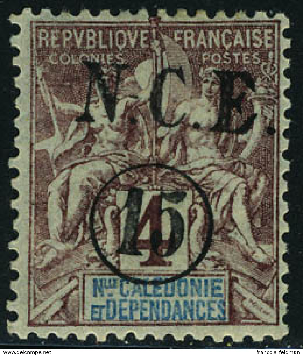 Neuf Avec Charnière N° 55c, 15 Sur 4c, Erreur, T.B. - Altri & Non Classificati