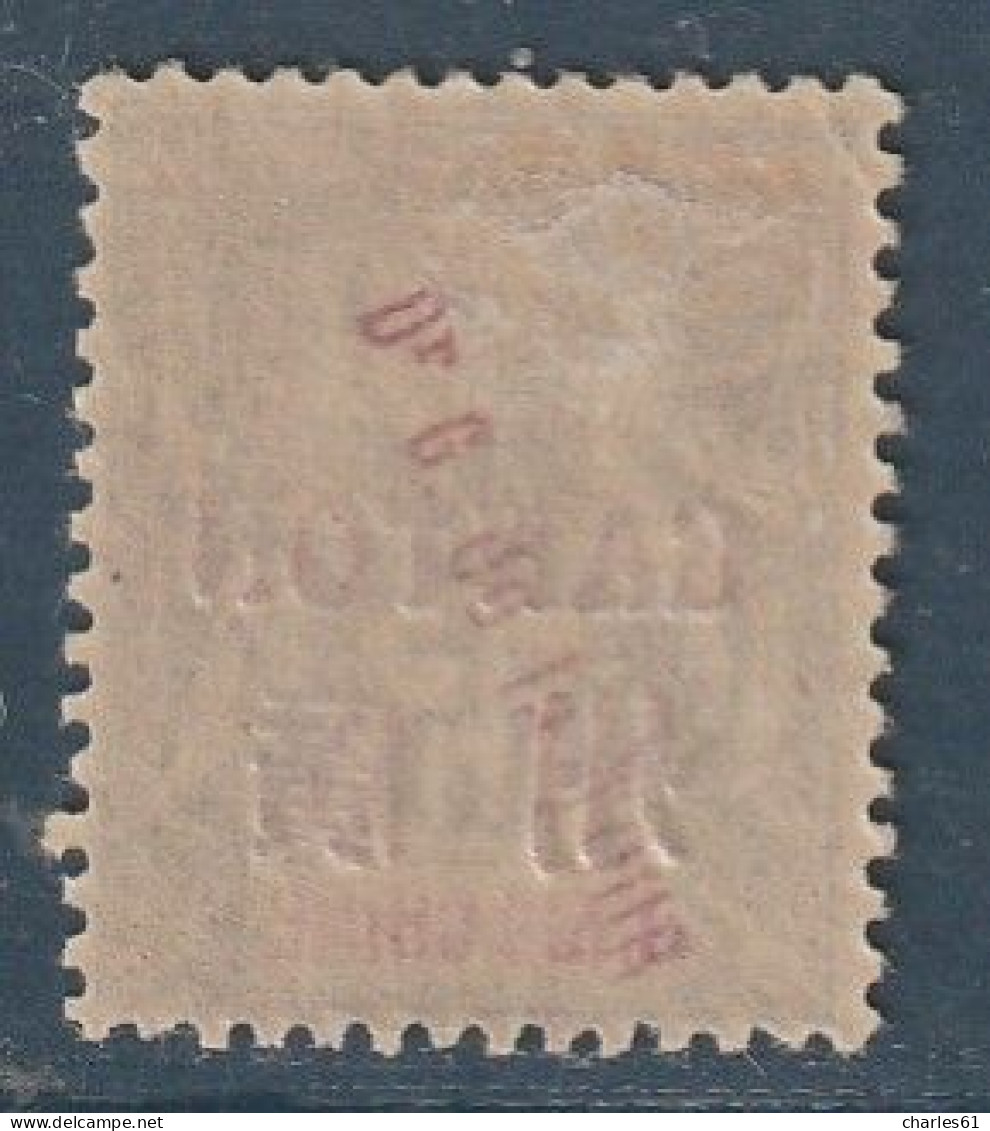 CANTON - N°8 * (1901-02) 15c Gris - Neufs