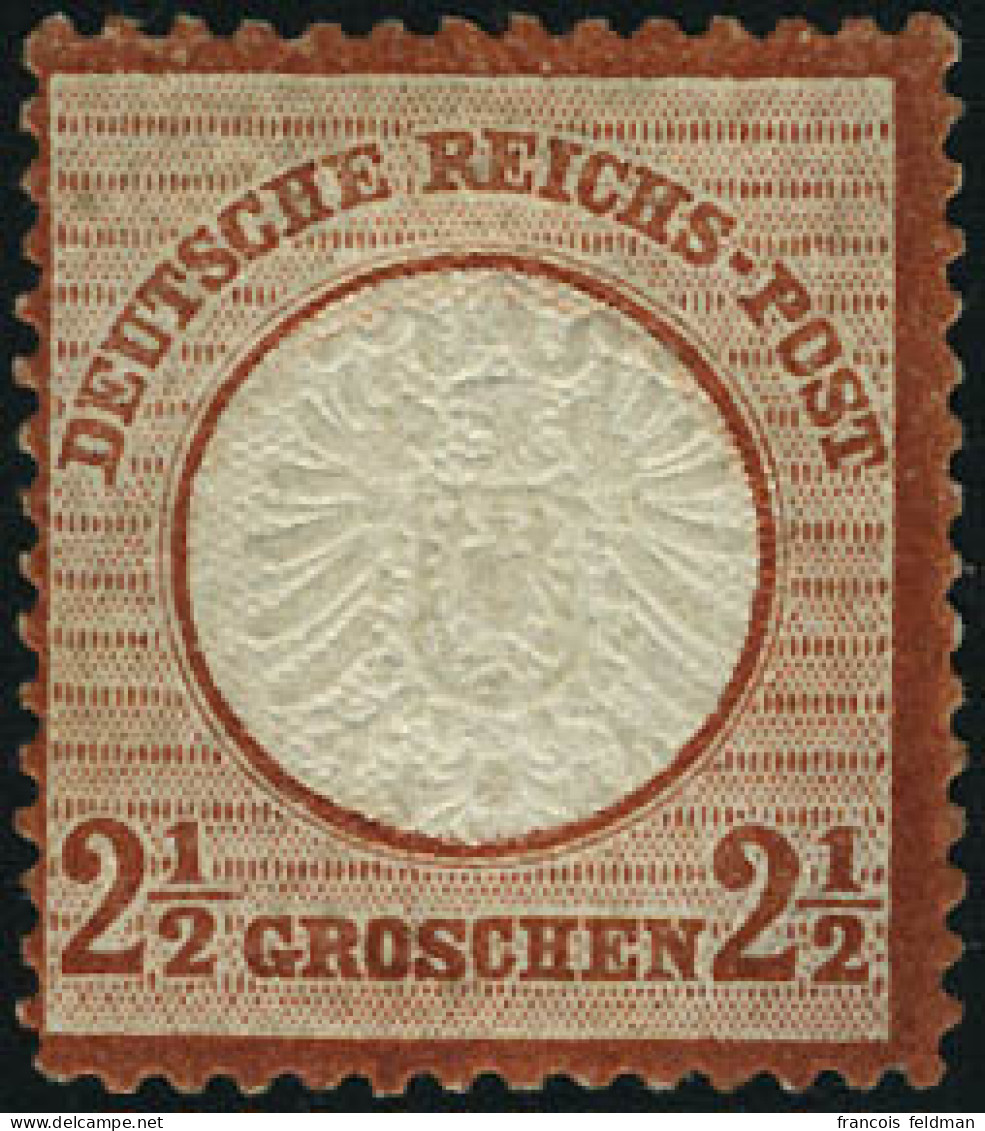 Neuf Avec Charnière N°18. 2 1/2G Brun Rouge. Cl. T.B. - Andere & Zonder Classificatie