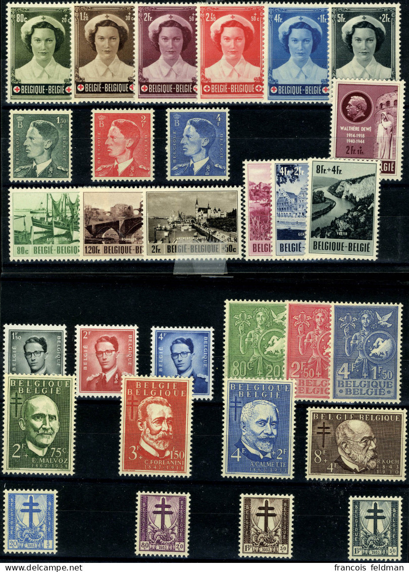 Neuf Sans Charnière N° 908/37, Année 1953 Complète, TB - Andere & Zonder Classificatie