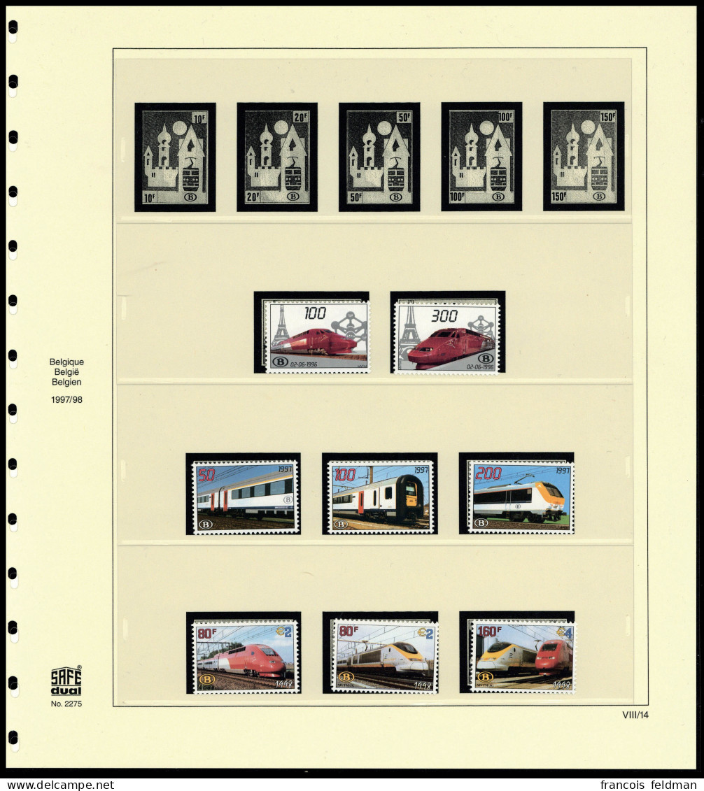 Neuf Sans Charnière N° 455/491 (sf 461/65) + Bloc 432, 459/60 + BF 1 Et 2, L'ensemble S/feuilles SAFE, TB - Ph. WEB - Andere & Zonder Classificatie