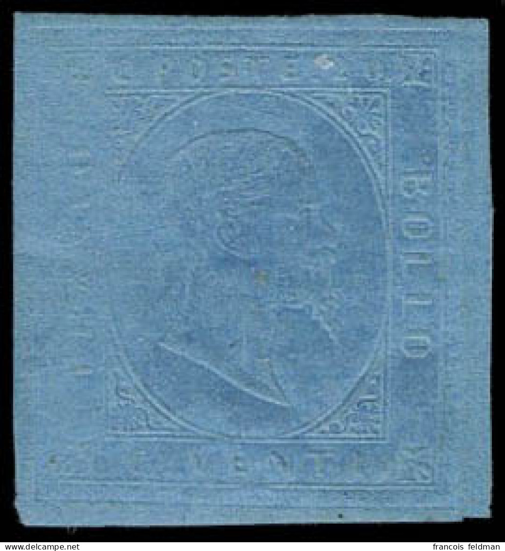 Neuf Avec Charnière N° 5, 20c Bleu, Très Grandes Marges, Impression Très Claire, Cl, Superbe Et Rare, Sassone 5, Signé O - Otros & Sin Clasificación