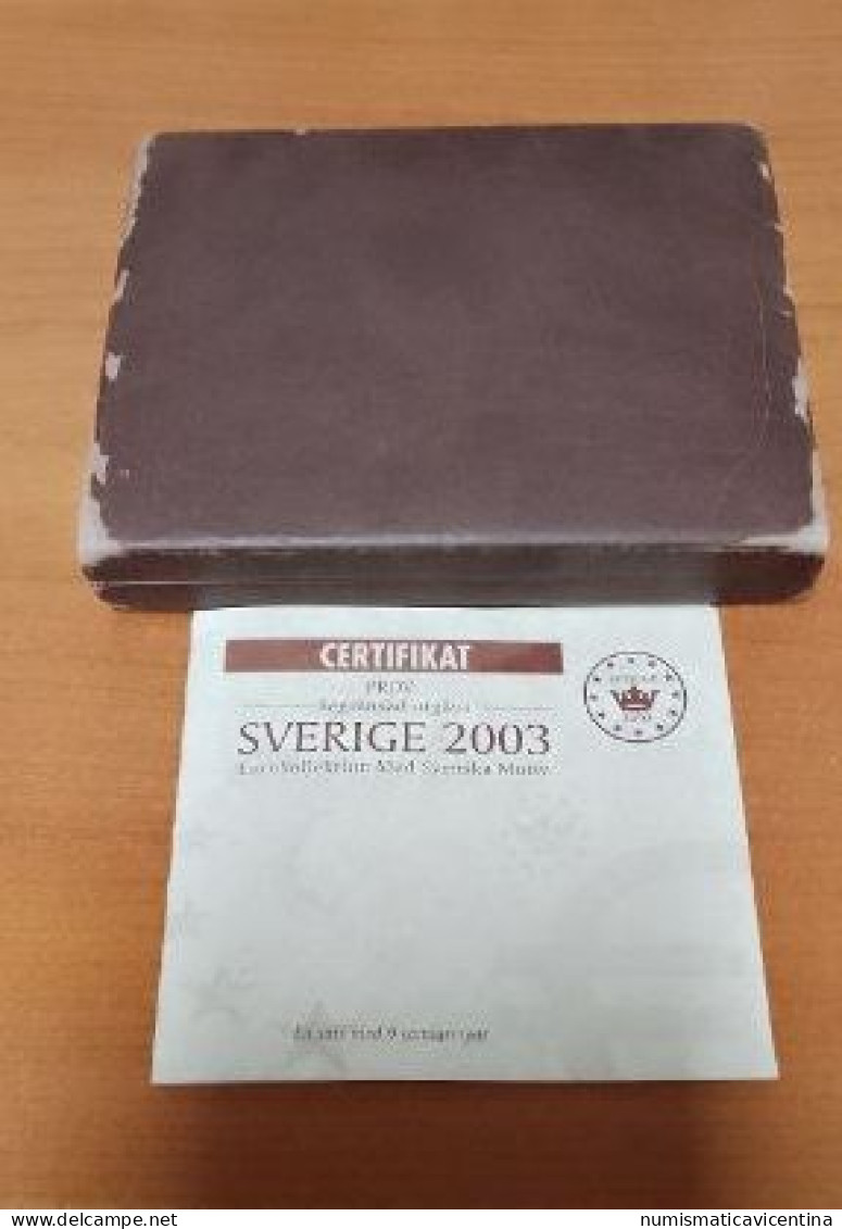 Euro Svezia Sverige PATTERN Collection 2003 Set De Lux PRECURSORI EURO  Sweden Essai Probe - Privatentwürfe