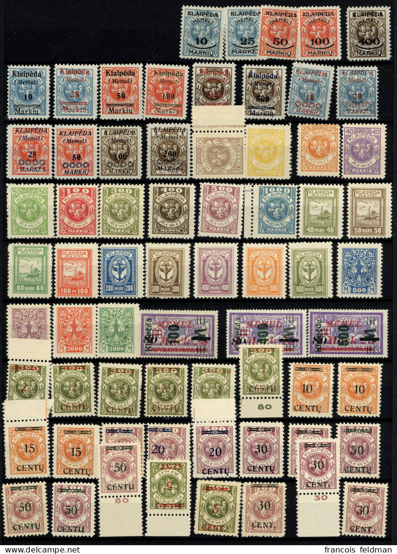 Neuf Avec Charnière Collection Complète + Qq Variétés Non Comptées, Cl, L'ensemble TB - Photos WEB - Autres & Non Classés