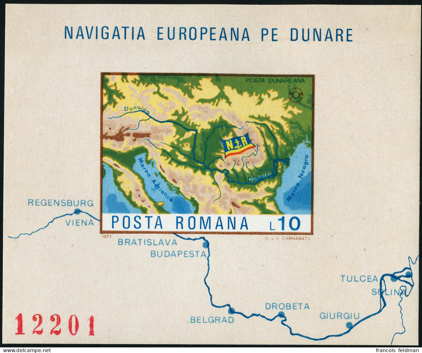 Neuf Sans Charnière N°130 Et 130a. Les 2 Blocs Navigation Européenne Sur Le Danube. T.B. - Other & Unclassified