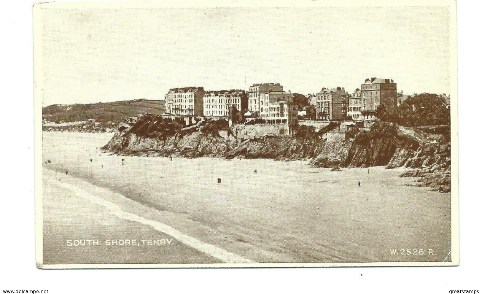 Postcard Wales The South Shore  Tenby Phototype  Valentine's 1960s - Carmarthenshire