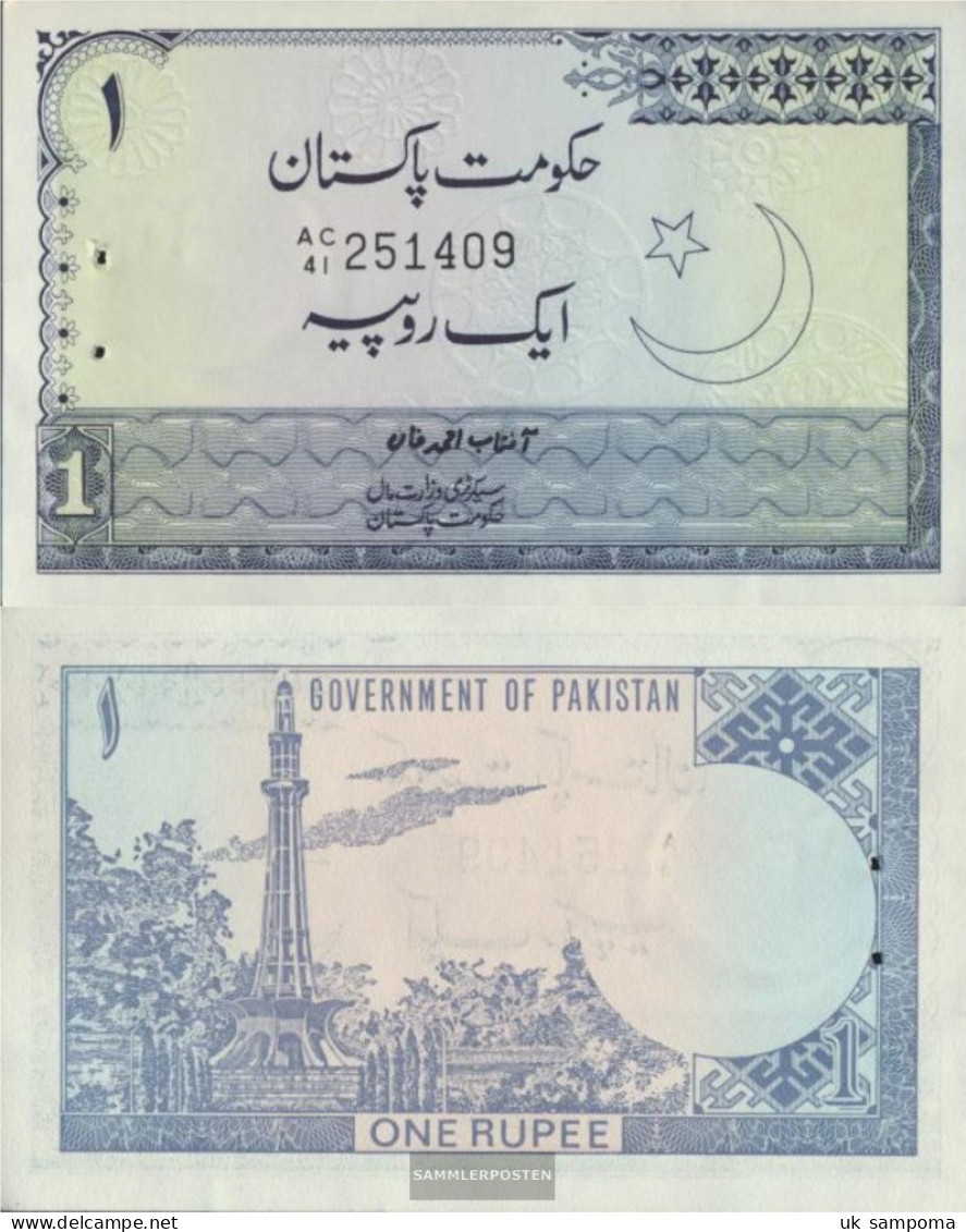 Pakistan Pick-number: 24A, Signature 11 Uncirculated 1974 1 Rupee - Pakistan