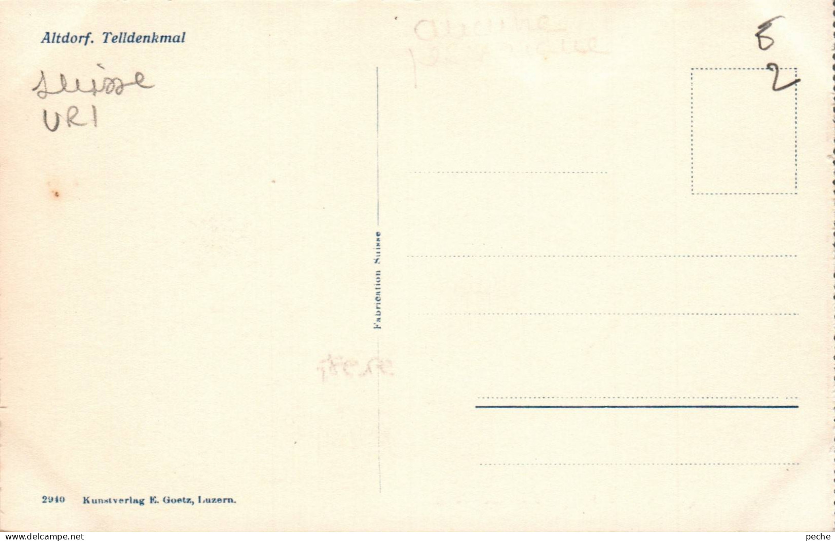 N°113070 -cpa Altdorf Telldenmal - Altdorf