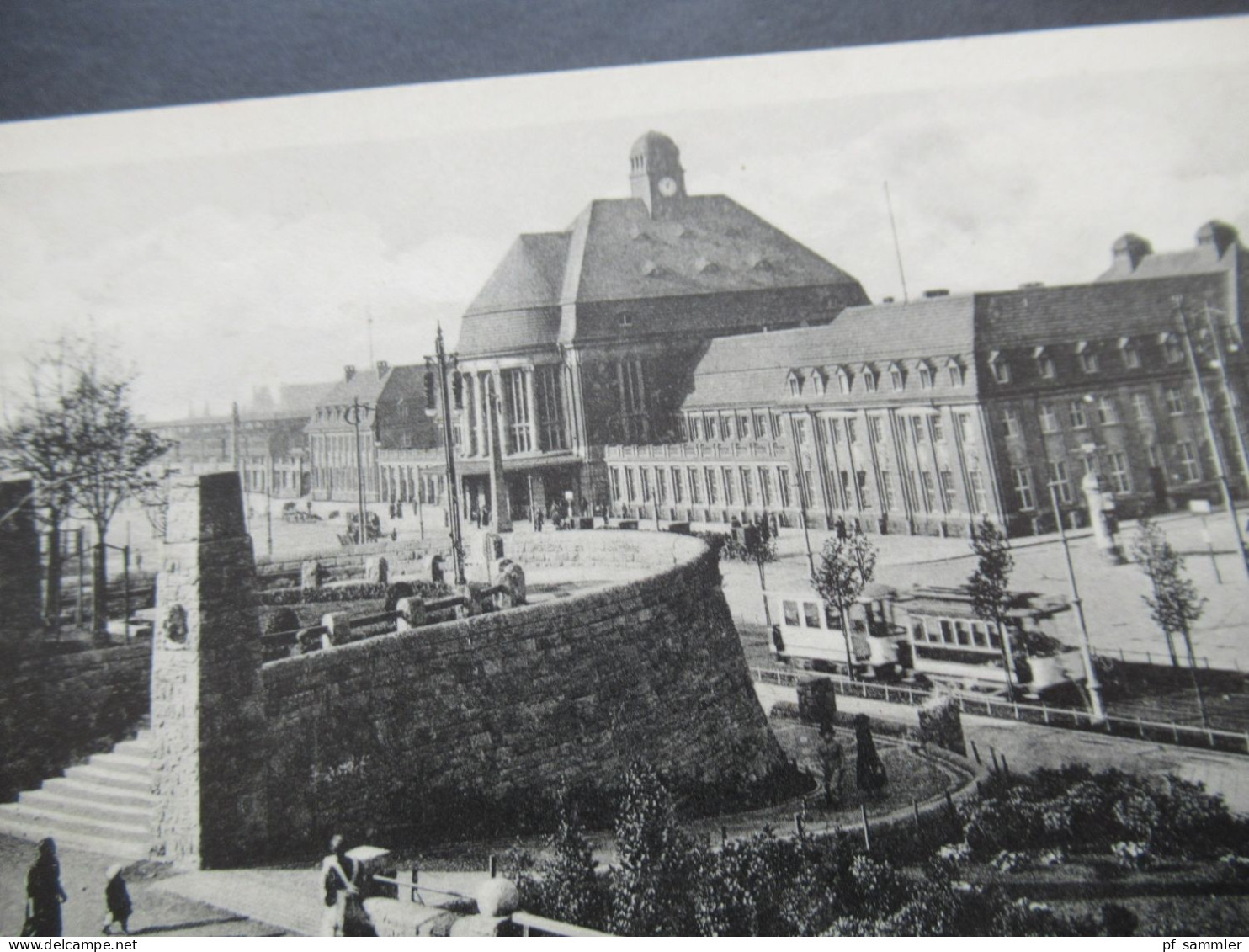 DR Foto AK 1930 / 40er Jahre Dortmund Hauptbahnhof Mit Freistuhl Mit Viel Onhalt Aber Nicht Gelaufen! - Dortmund