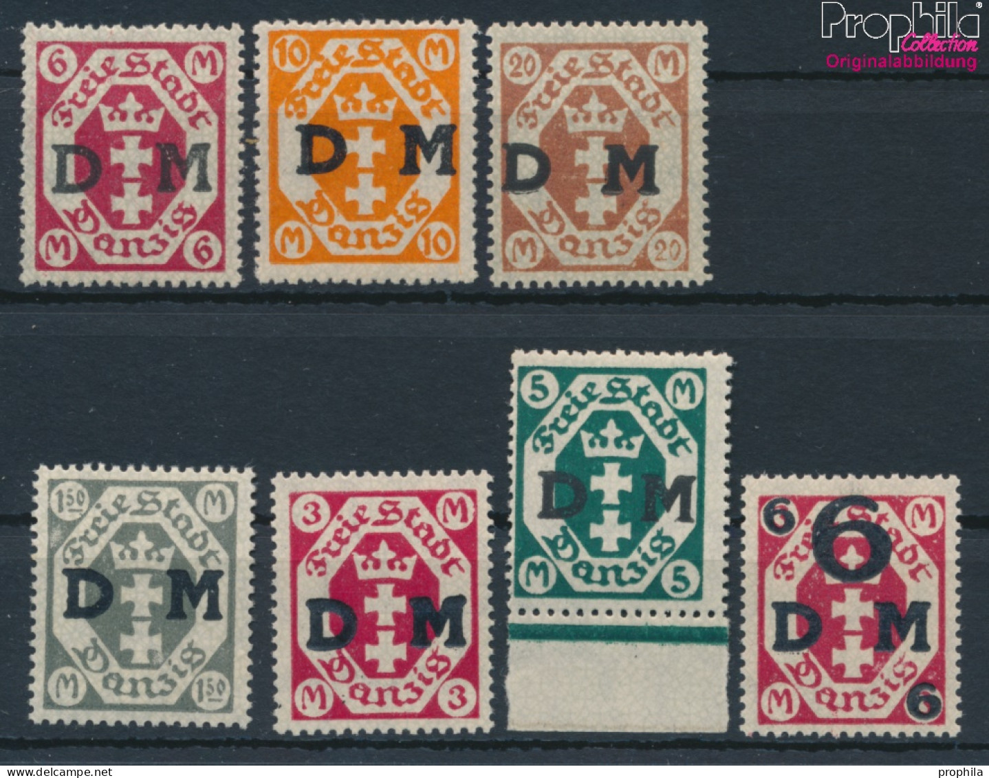 Danzig D22-D28 (kompl.Ausg.) Postfrisch 1922 Dienstmarke (10221870 - Servizio