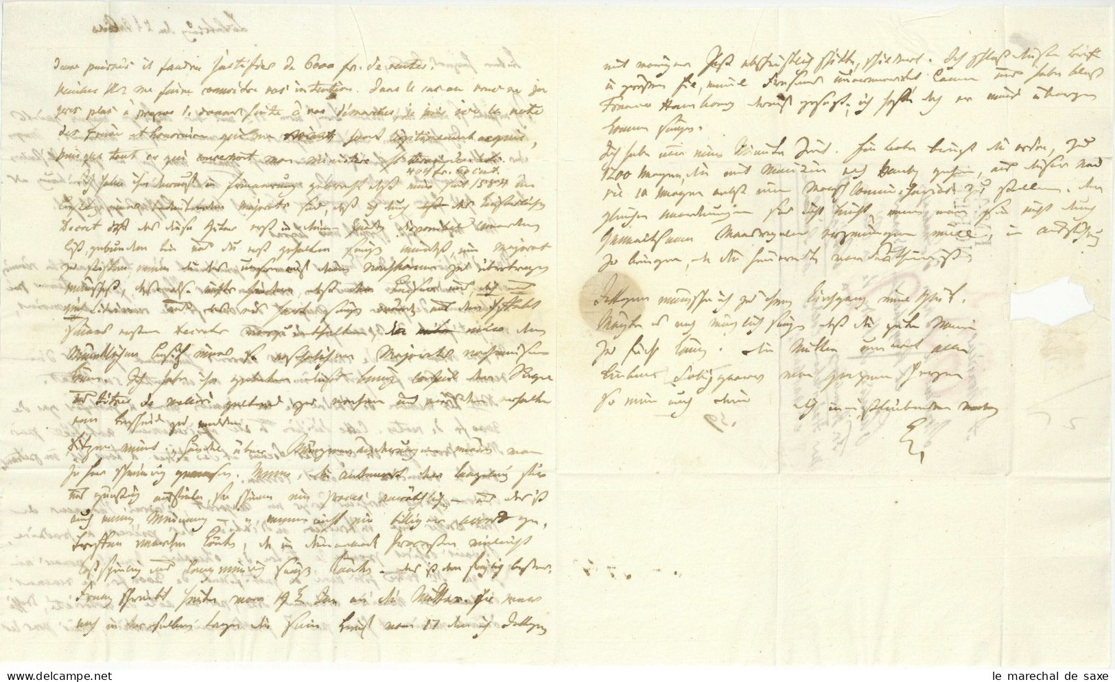 P.124.P. NORDEN Ostfriesland Lütetsburg Autograph Graf Edzard Zu Innhause Und Knyphausen (1748-1824) Präsident Sobygard - 1792-1815: Dipartimenti Conquistati