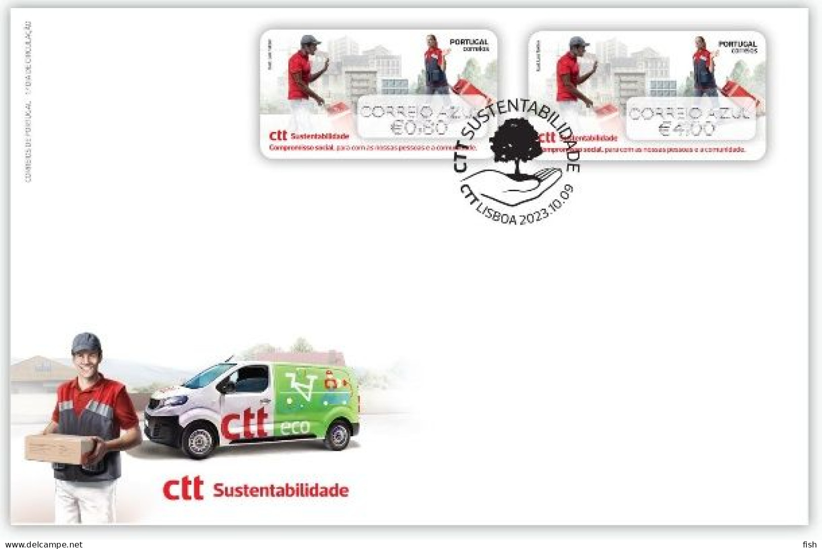 Portugal & FDC Sustainability Labels, Social Company 2023 (79790) - Protection De L'environnement & Climat