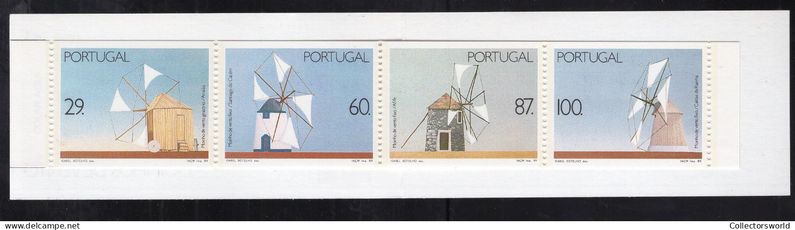 Portugal Booklet 1989 4v Windmills Moulins MNH - Booklets