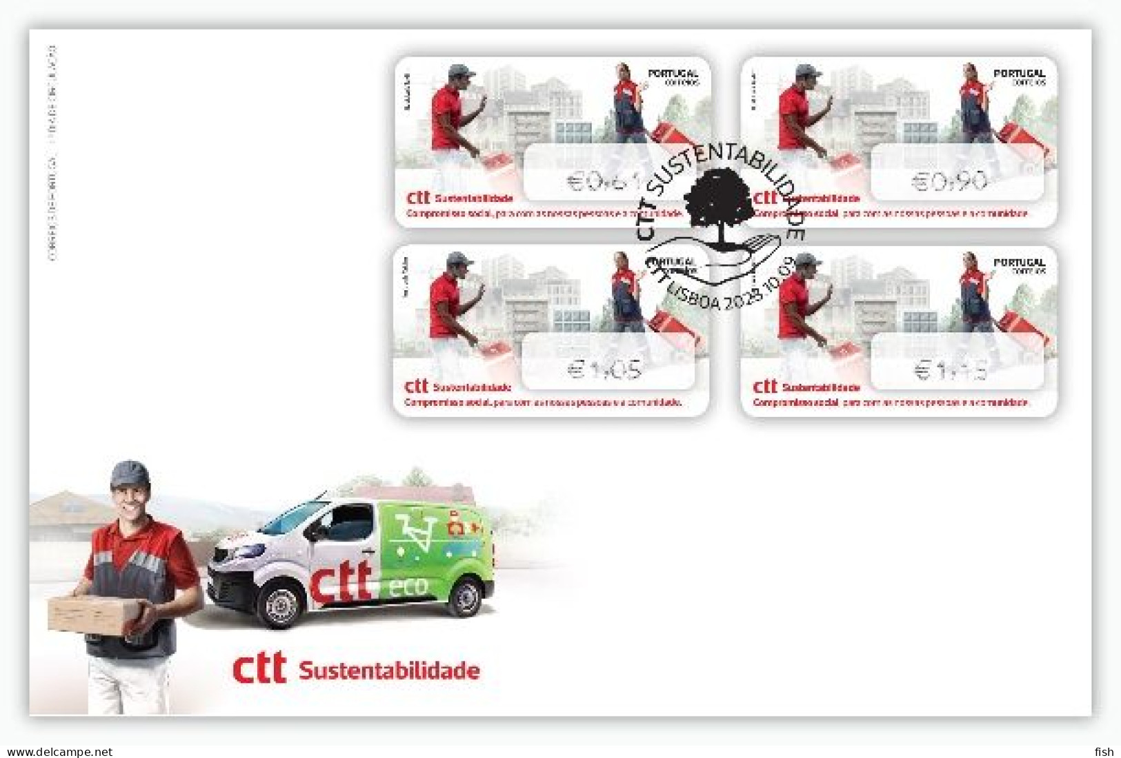 Portugal & FDC Sustainability Labels, Social Company 2023 (79792) - Protection De L'environnement & Climat