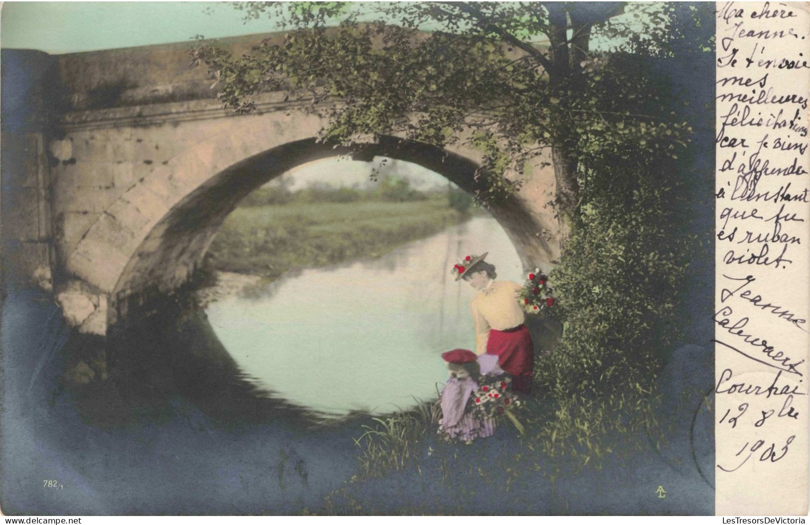 PHOTOGRAPHIE - La Cueillette - Colorisé - Carte Postale Ancienne - Fotografie