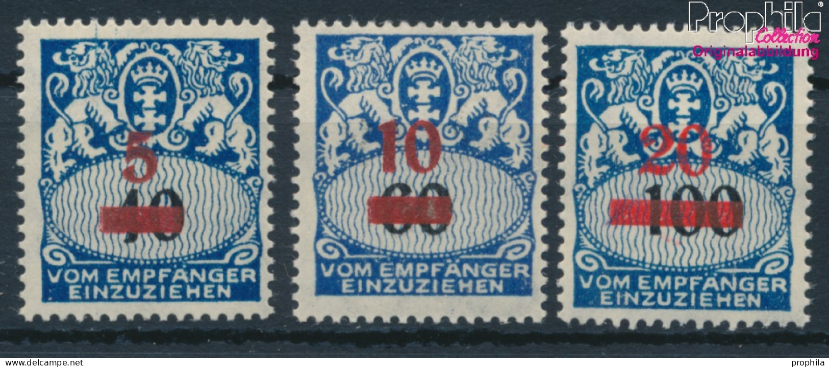 Danzig P40-P42 (kompl.Ausg.) Postfrisch 1932 Portomarke (10221755 - Portomarken