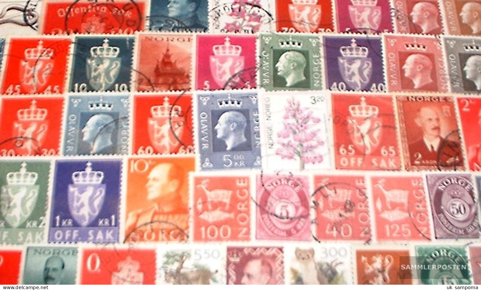 Norway 200 Different Stamps - Collections