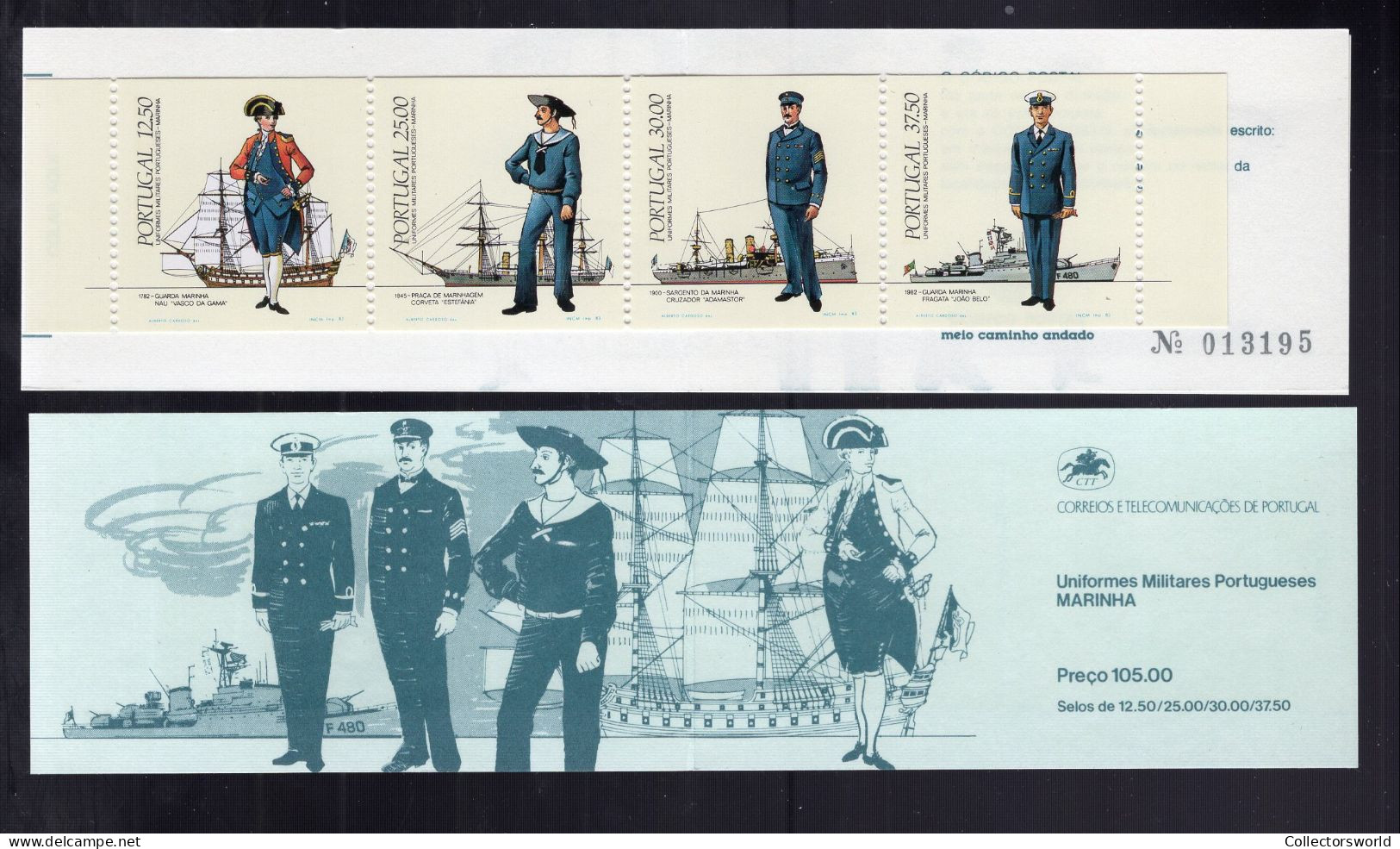 Portugal Booklet 1983 4v Militairy Portuguese Uniforms - Ship MNH - Markenheftchen