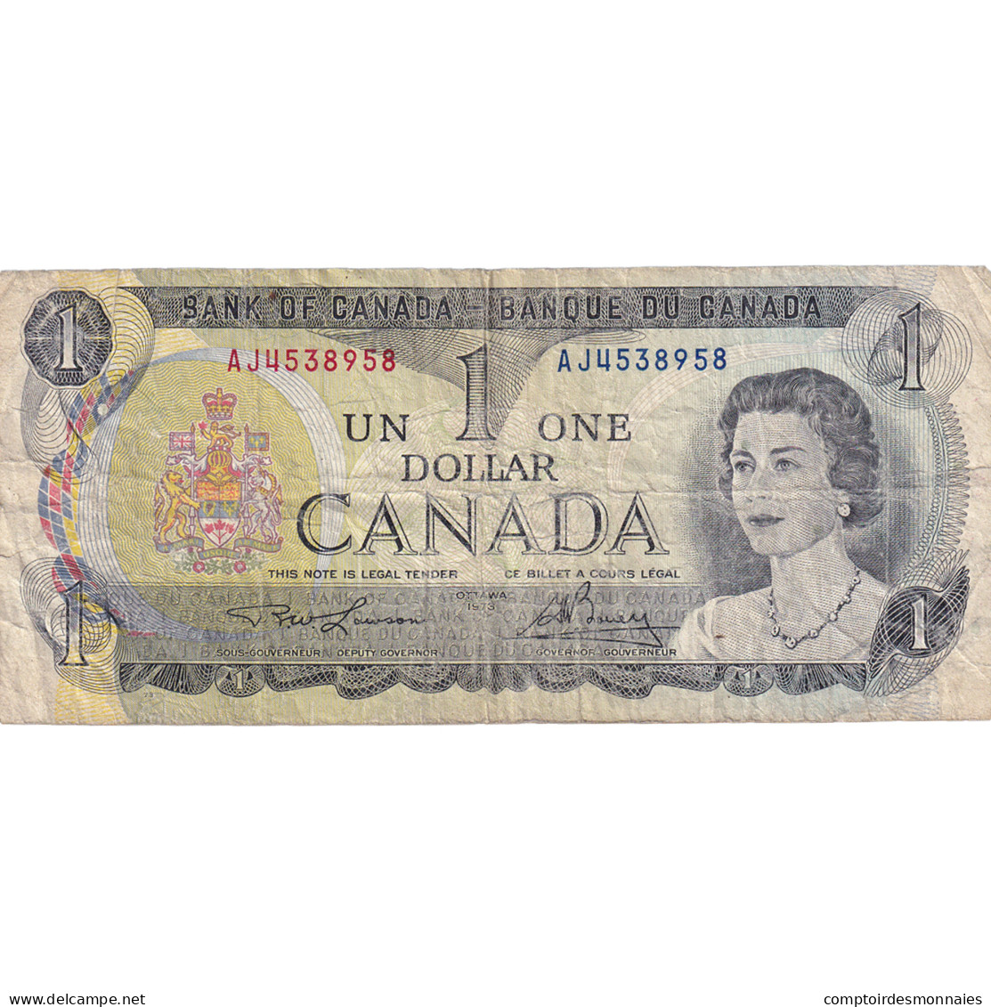 Billet, Canada, 1 Dollar, 1973, Undated (1973), KM:85b, TB - Canada