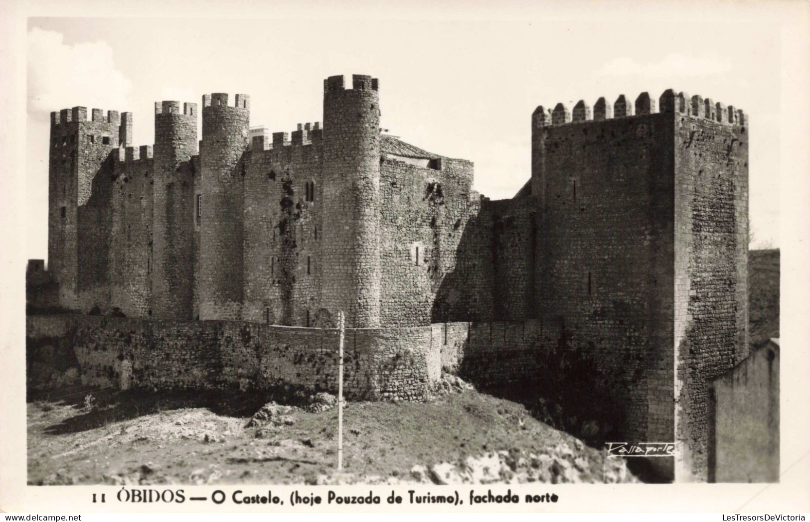 PORTUGAL - Obidos - O Castelo, (hoje Pouzada De Turismo), Fachada Norte  - Carte Postale Ancienne - Leiria